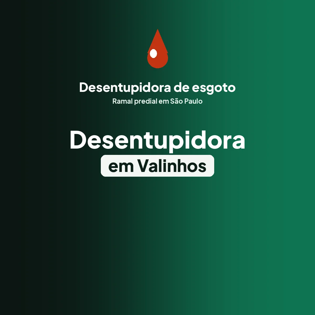 Desentupidora de esgoto em Valinhos